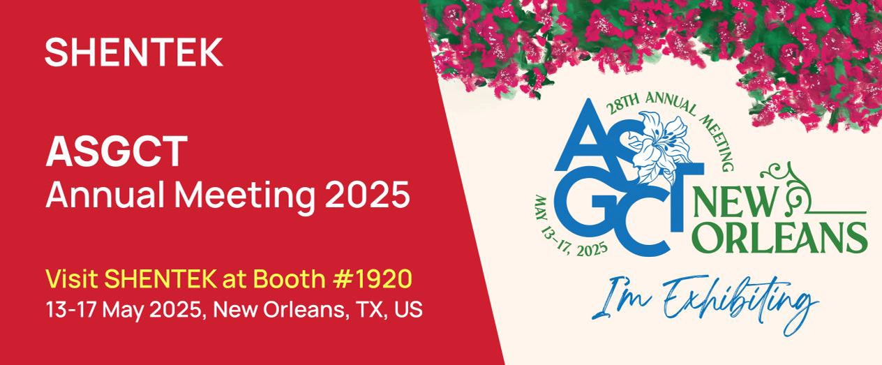 Kommende I SHENTEK lädt Sie ein, an der ASGCT-Jahrestagung 2025 teilzunehmen
